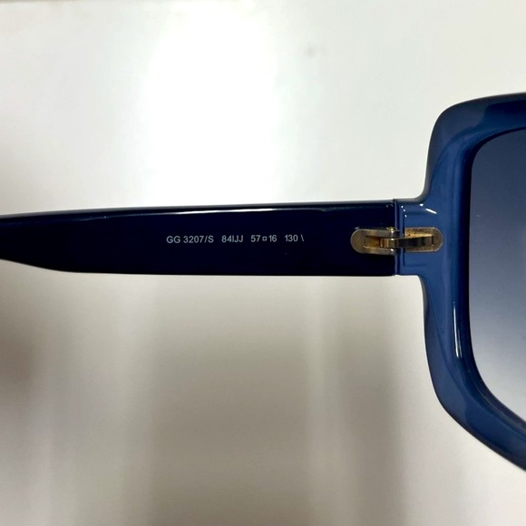 WOMENS GENUINE AUTHENTIC GUCCI SUNGLASSES BLUE WITH CASE - Picture 6 of 10
